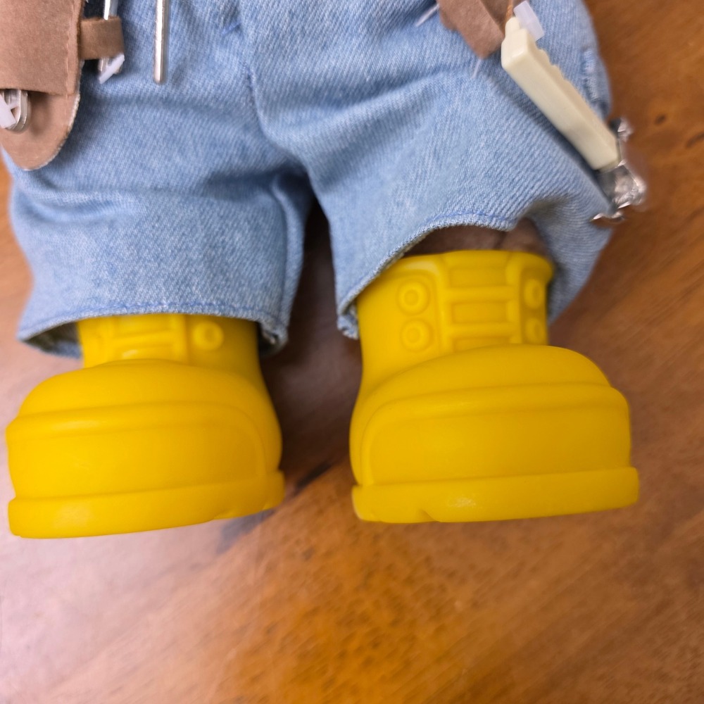 1990 Tim Allen Signature Tools Plush "Tool Bear" Toy with Outfit and Accessories - Picture 4 of 11